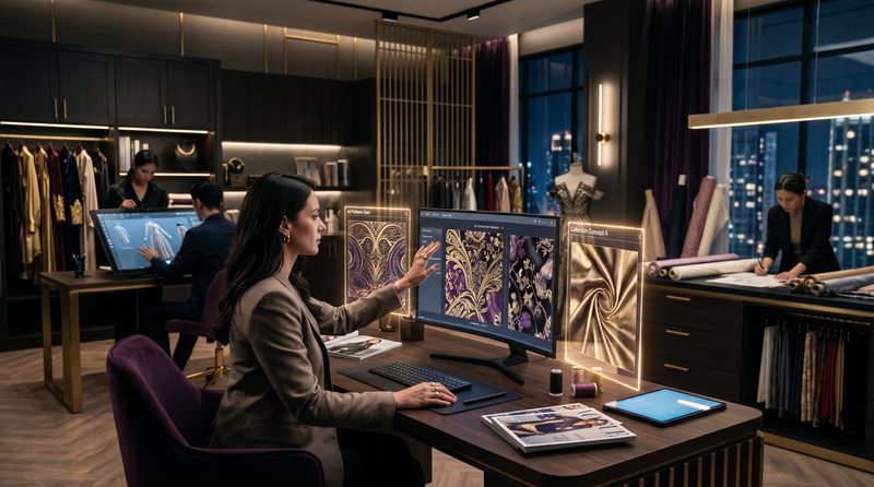 Luxury fashion textile trade